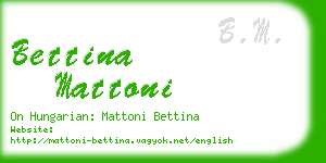 bettina mattoni business card